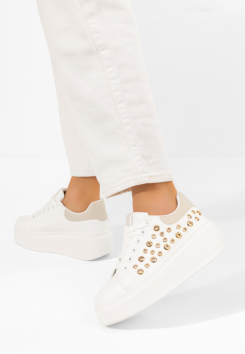 Sneakers με πλατφόρμα Anaya V5 λευκά