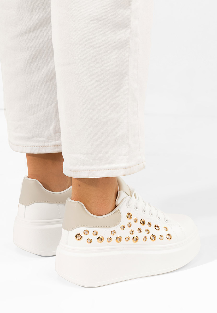 Sneakers με πλατφόρμα Anaya V5 λευκά
