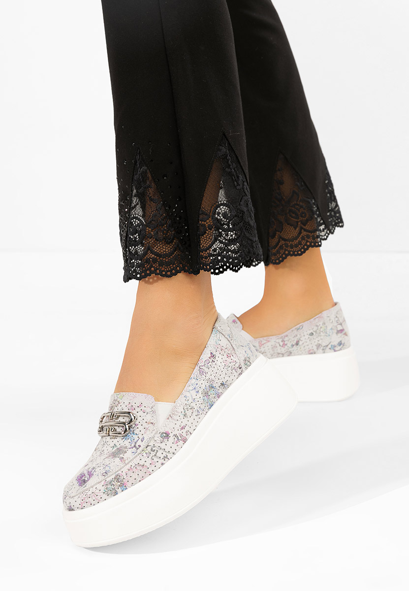 Μοκασίνια γυναικεια δερματινα Brinleya πολυχρωμο