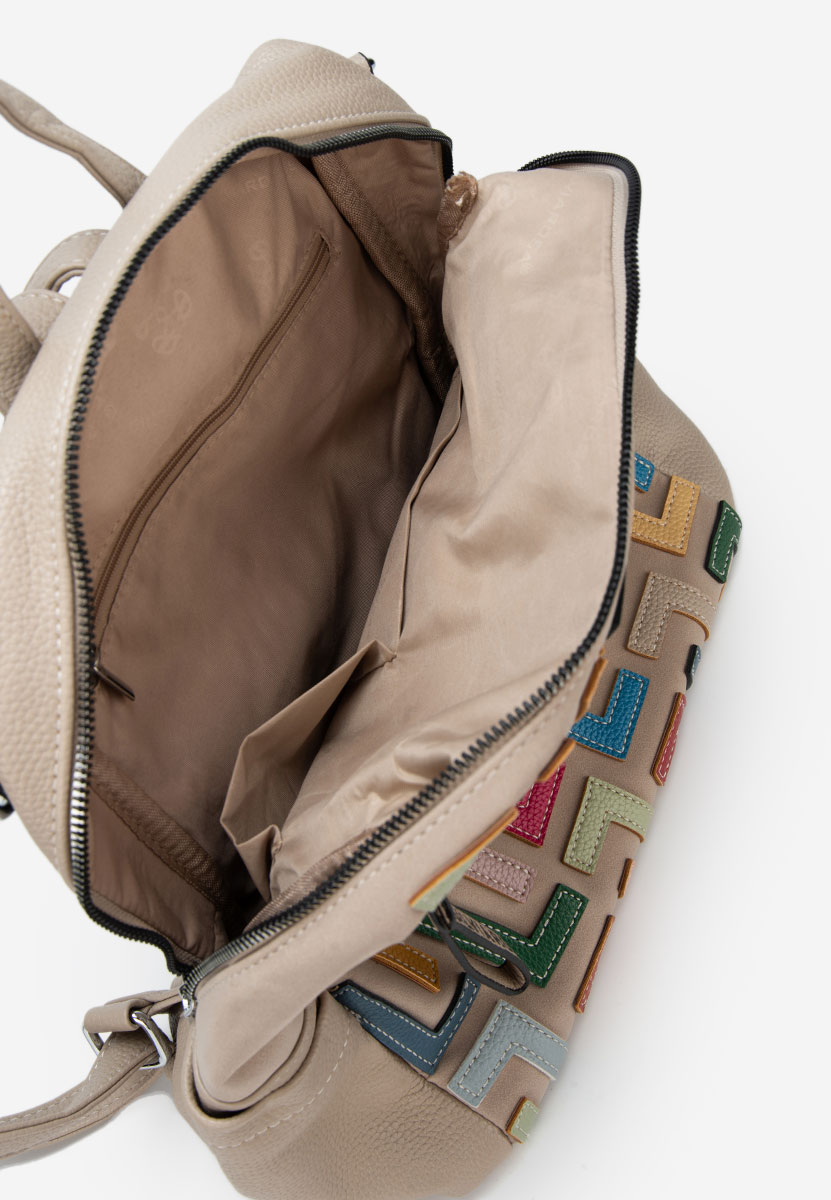 Γυναικείο σακίδιο Silvia Rosa 6129 V2 μπεζ