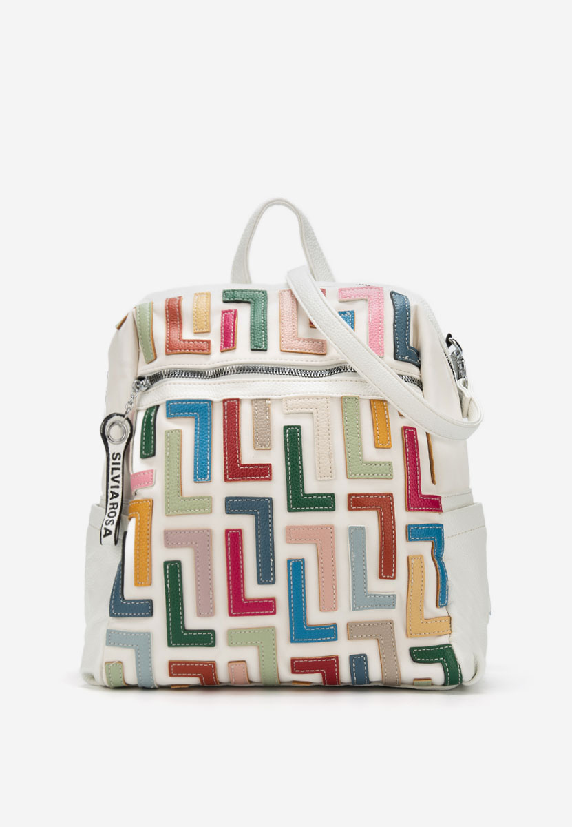 Γυναικείο σακίδιο Silvia Rosa 6129 λευκά