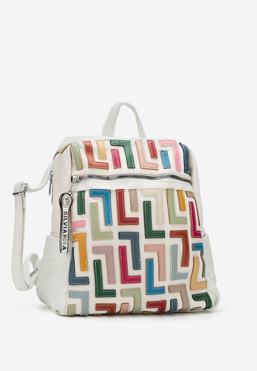 Γυναικείο σακίδιο Silvia Rosa 6129 λευκά