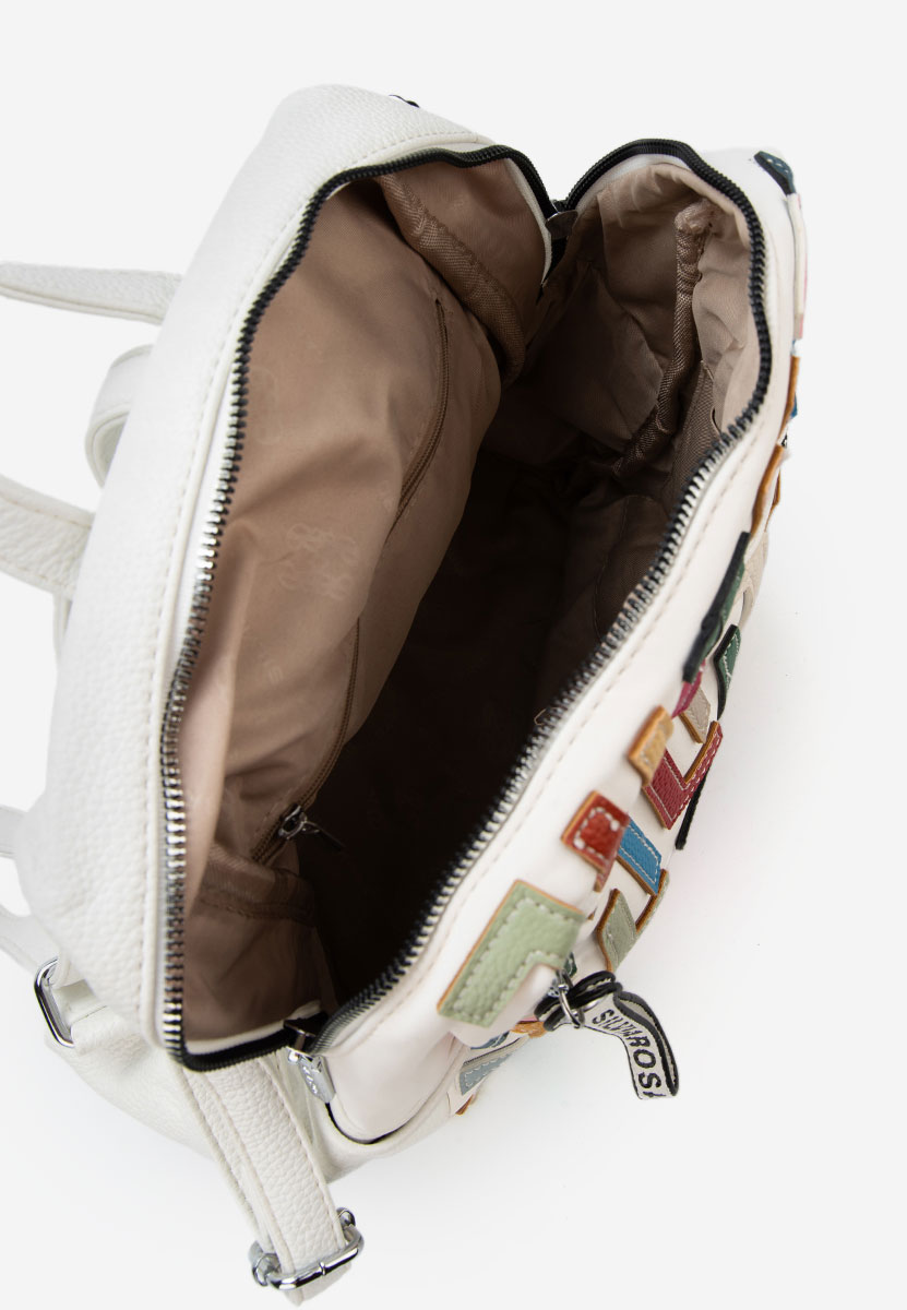 Γυναικείο σακίδιο Silvia Rosa 6129 λευκά