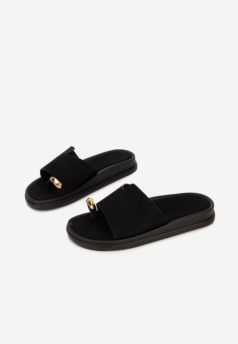 Παντόφλες γυναικειεσ Zorana μαύρα