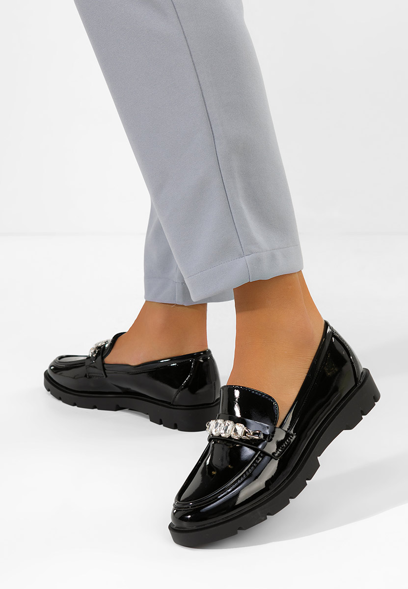 Loafers γυναικεια Anselia μαύρα