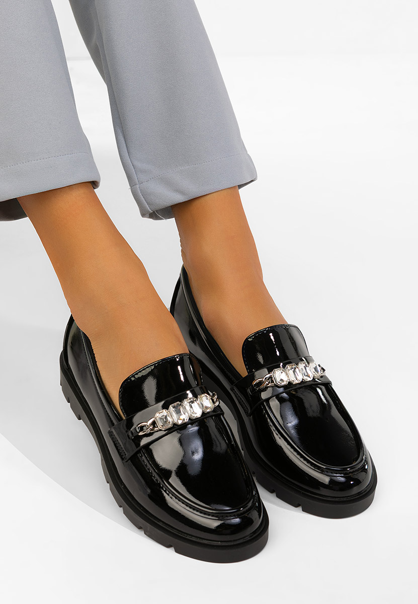 Loafers γυναικεια Anselia μαύρα