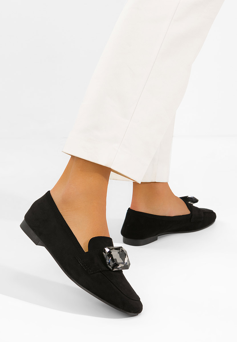 Μοκασίνια  γυναικεια Olimia μαύρα