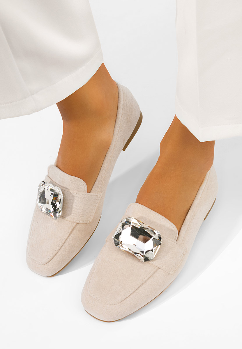 Μοκασίνια  γυναικεια Olimia μπεζ