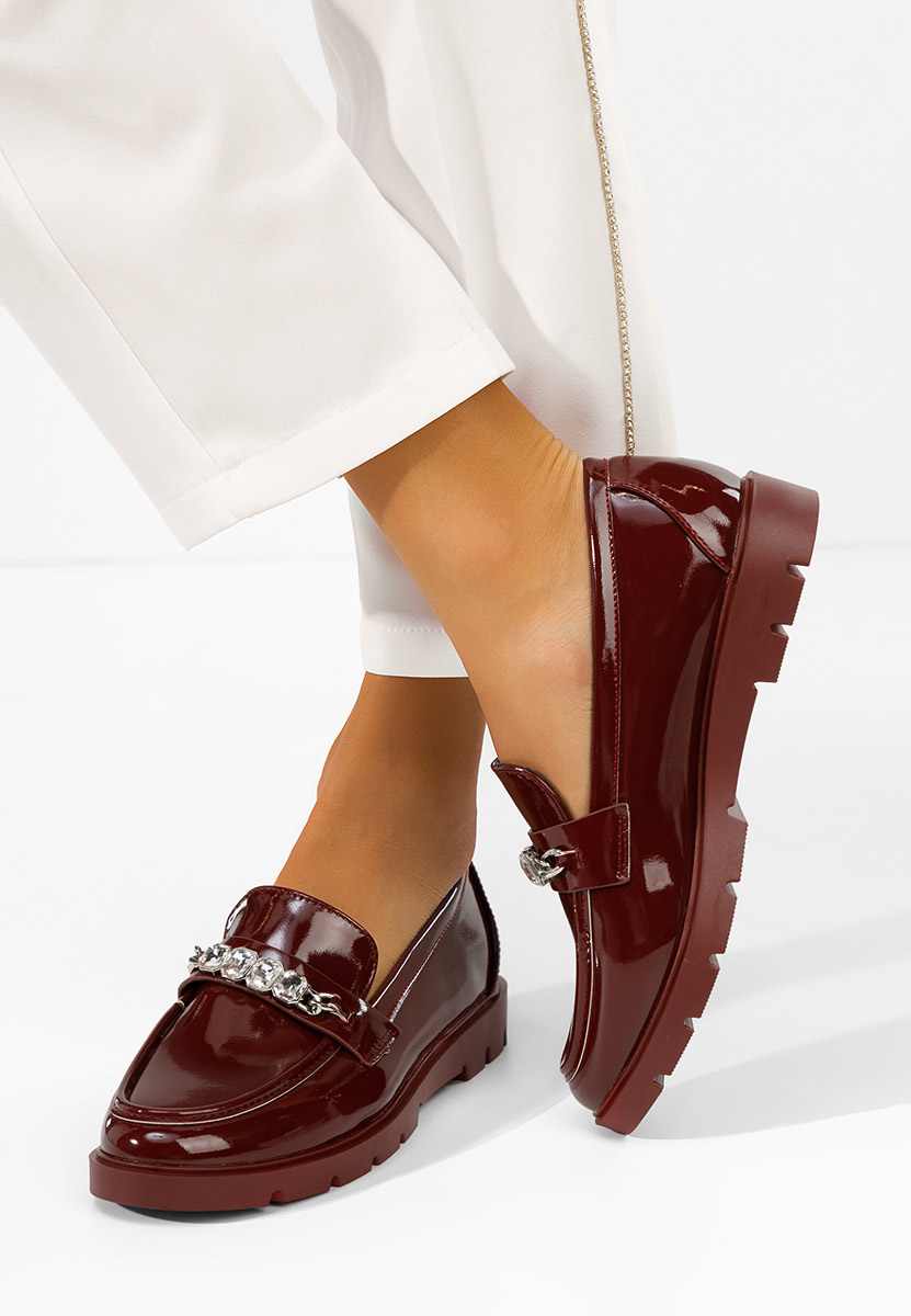 Loafers γυναικεια Anselia μπορντό