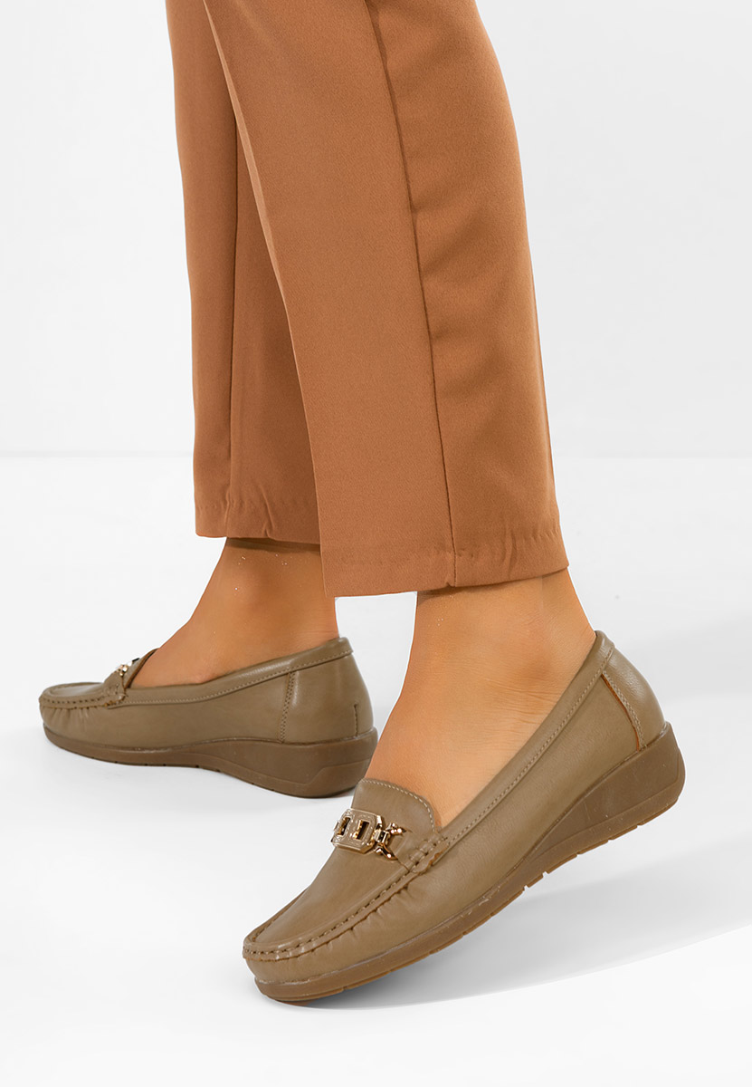 Μοκασίνια γυναικεια Varalia χακι