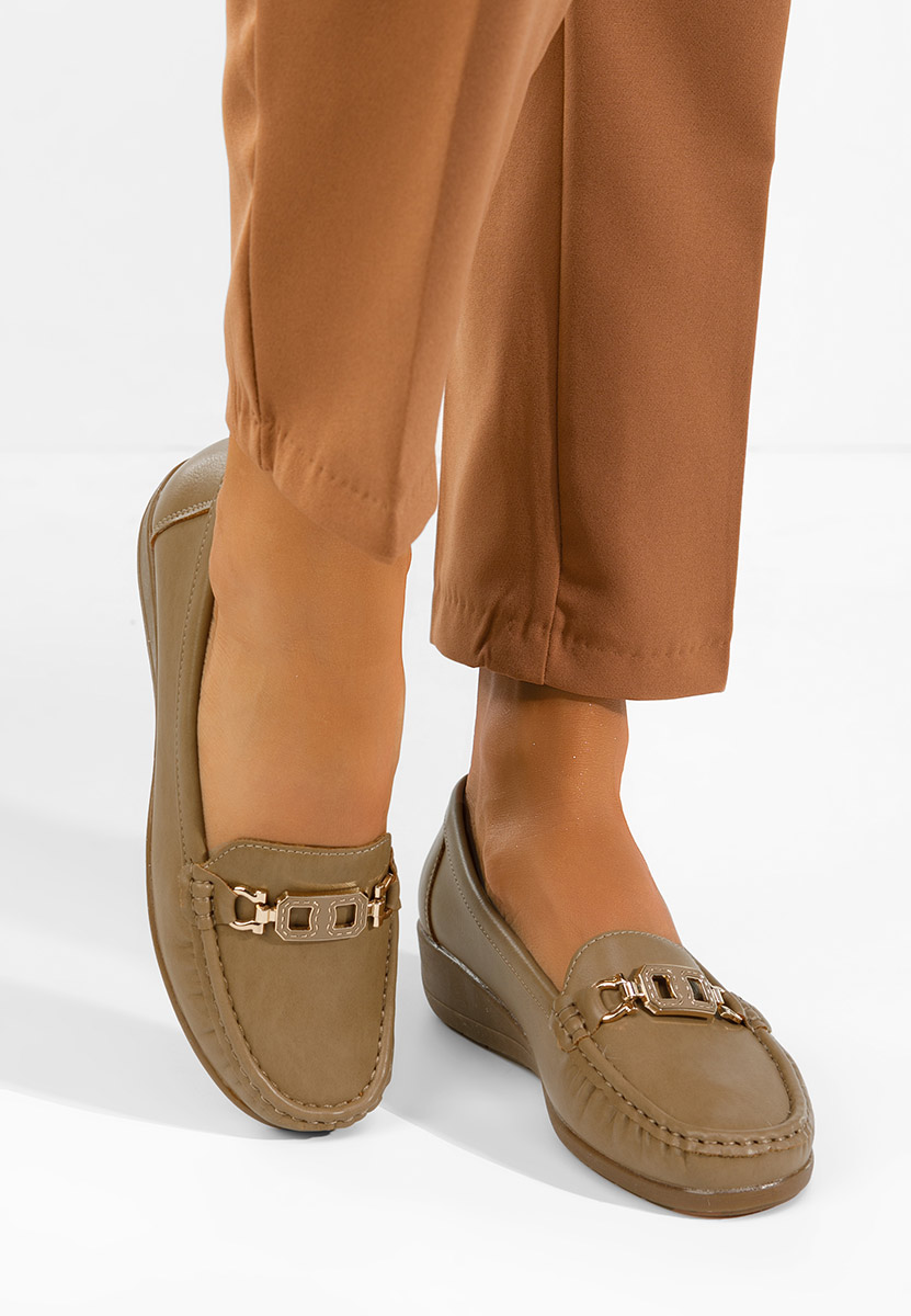 Μοκασίνια γυναικεια Varalia χακι