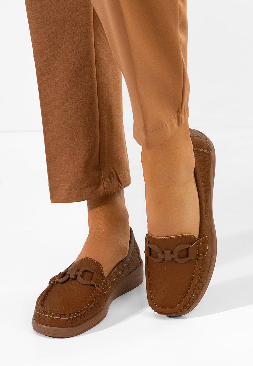 Μοκασίνια γυναικεια Cristiena ταμπά