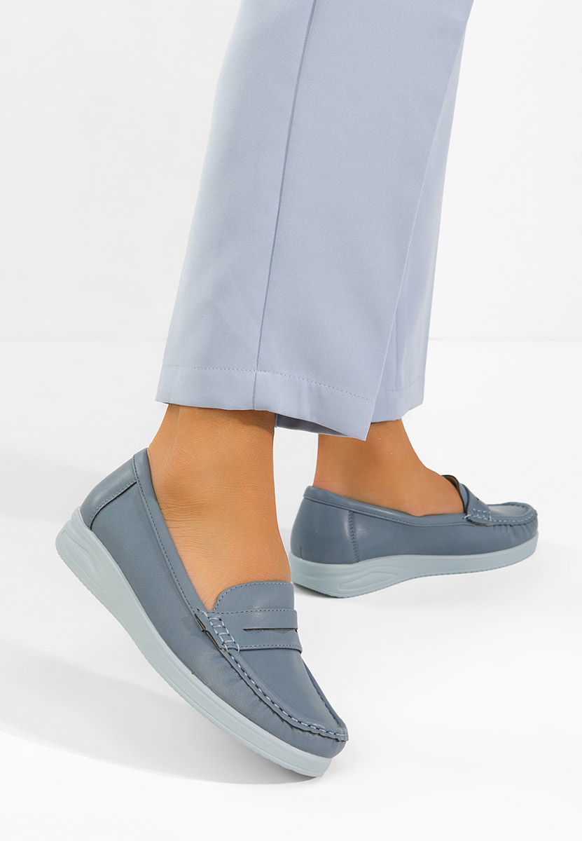 Μοκασίνια γυναικεια Elesya μπλε
