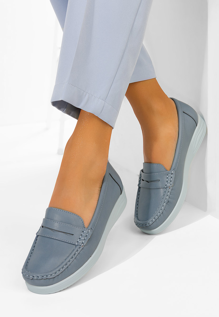 Μοκασίνια γυναικεια Elesya μπλε