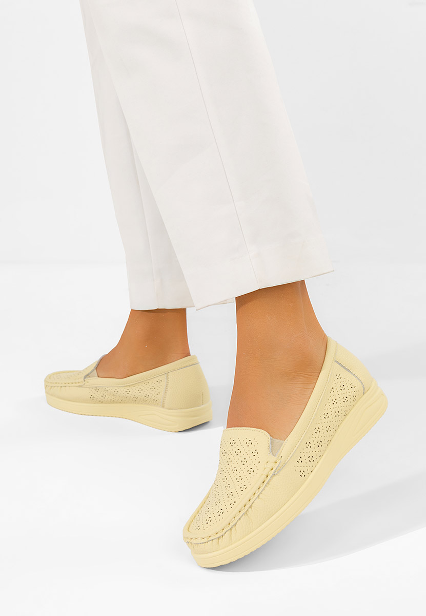 Μοκασίνια γυναικεια Valelia Κιντρινο