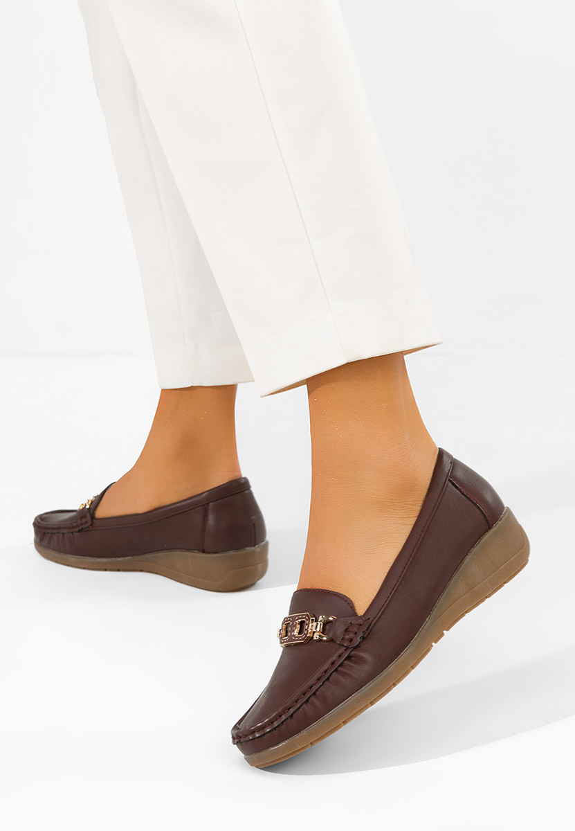 Μοκασίνια γυναικεια Varalia μπορντό