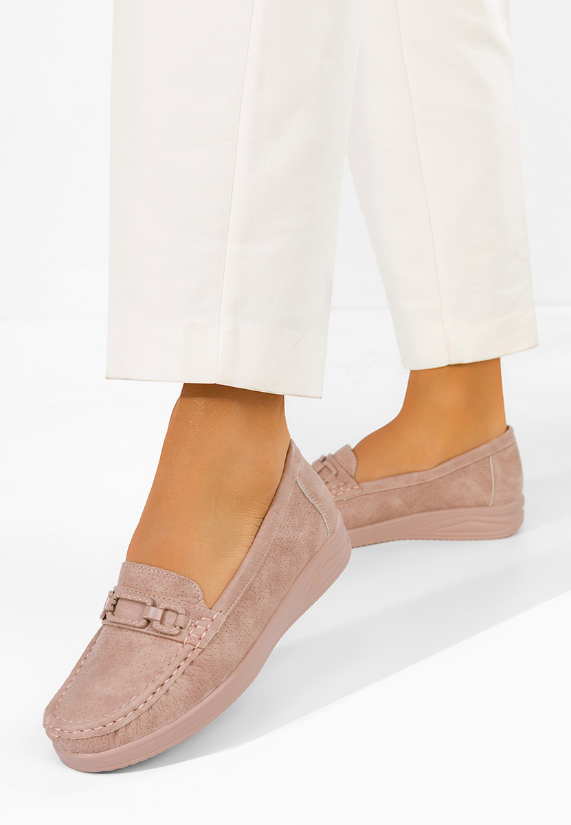 Μοκασίνια γυναικεια Ansleya ροζ