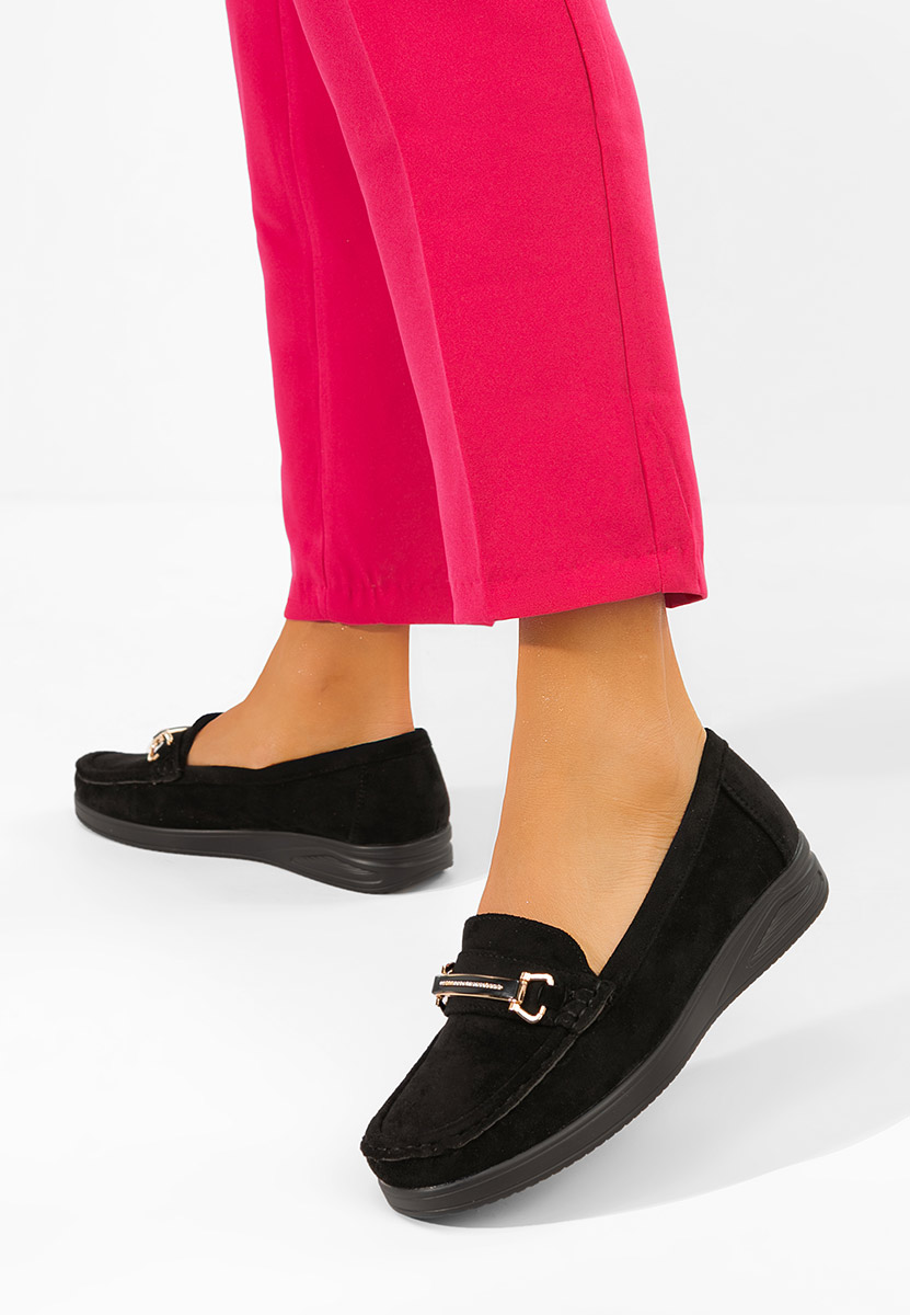 Μοκασίνια  γυναικεια Esmiara μαύρα