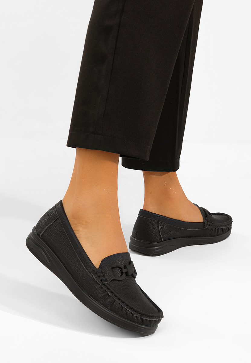 Μοκασίνια γυναικεια Cristiena μαύρα