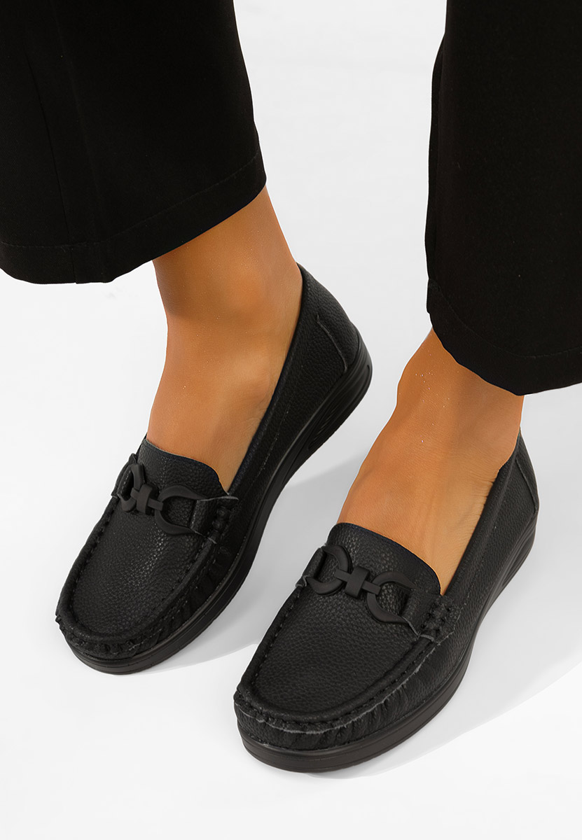 Μοκασίνια γυναικεια Cristiena μαύρα