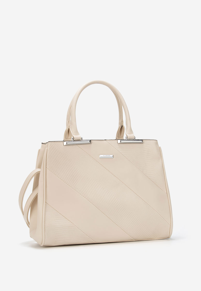 Τσάντα office Silvia Rosa 8180 ασπρη ελεφαντοδοντο