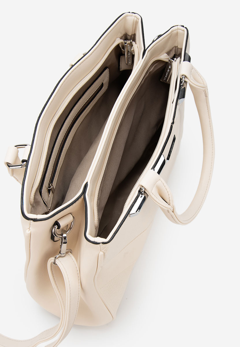 Τσάντα office Silvia Rosa 8180 ασπρη ελεφαντοδοντο