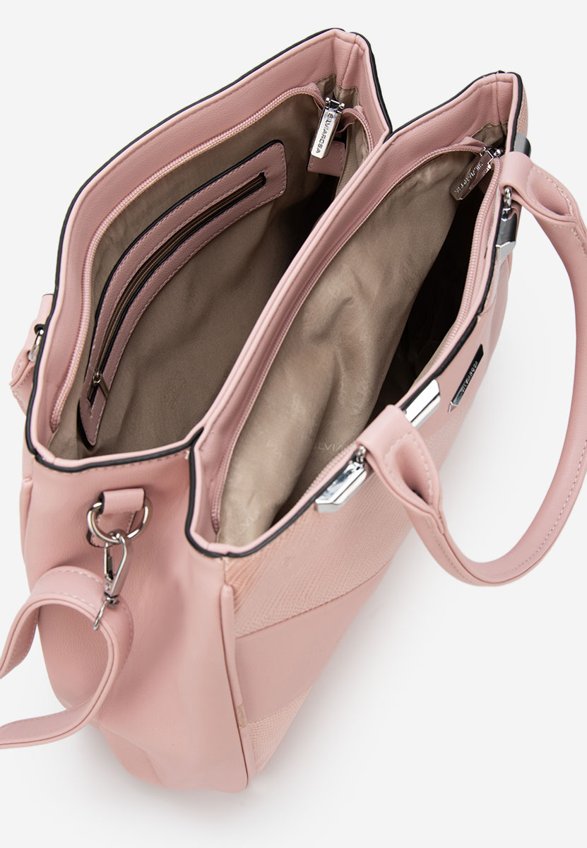 Τσάντα office Silvia Rosa 8180 ροζ
