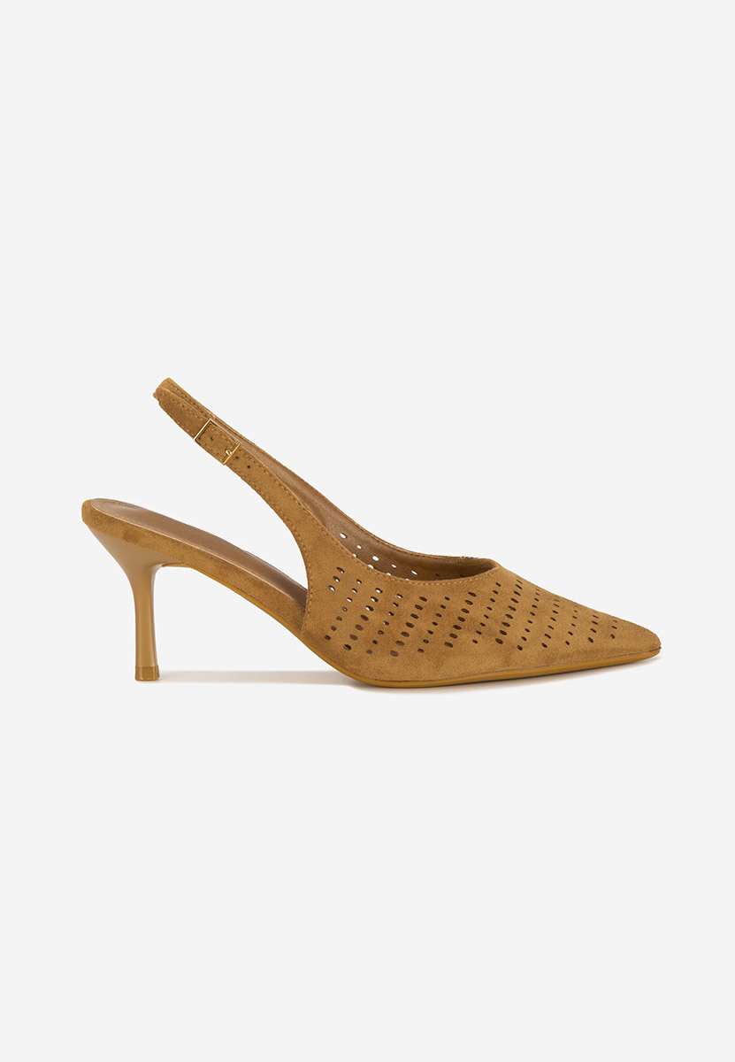 Γόβες slingback Osyana χακι