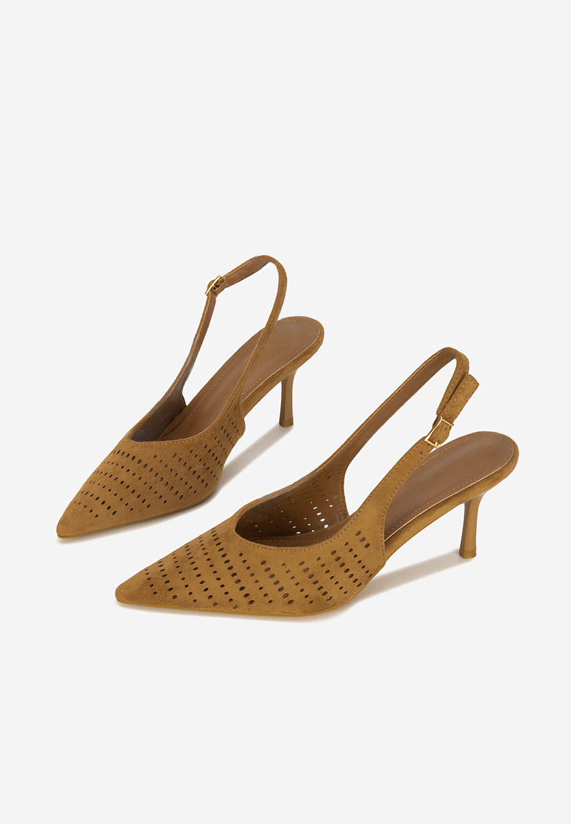 Γόβες slingback Osyana χακι