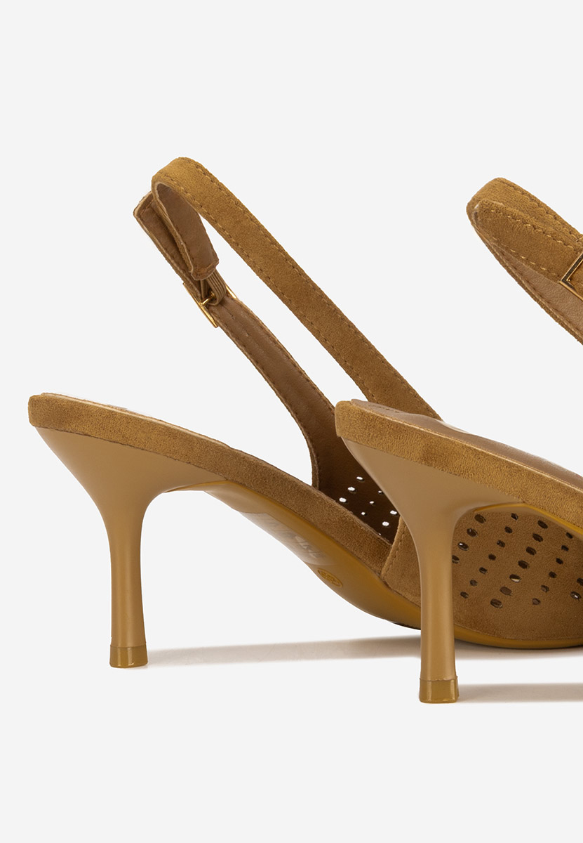 Γόβες slingback Osyana χακι