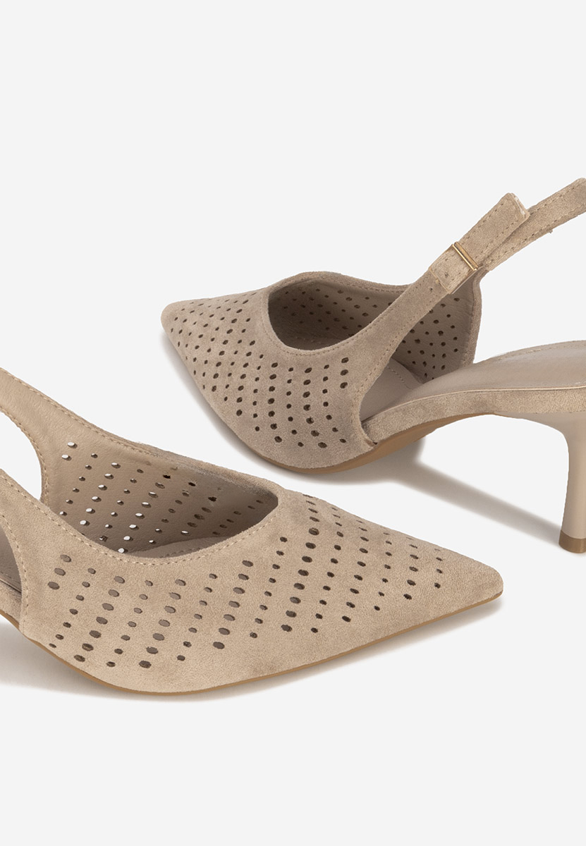 Γόβες slingback Osyana μπεζ