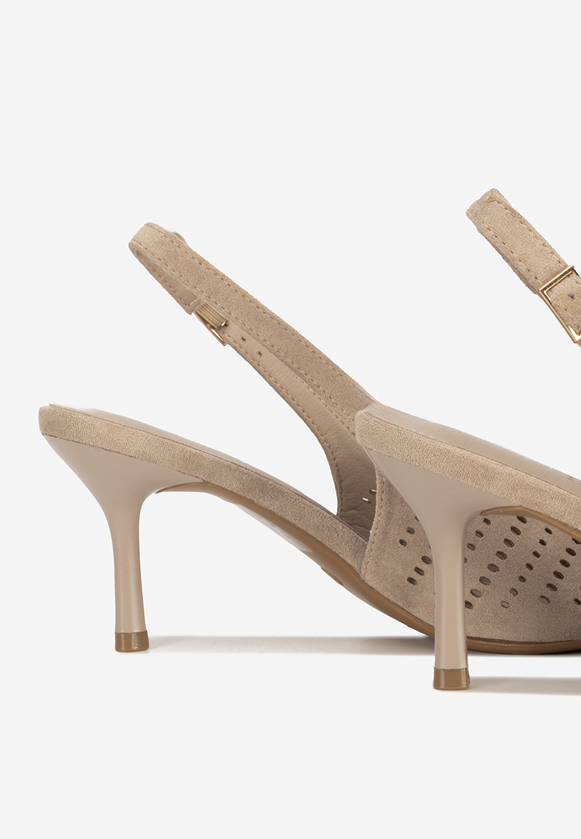 Γόβες slingback Osyana μπεζ