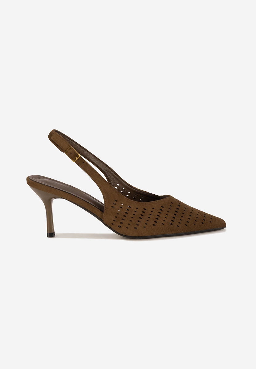 Γόβες slingback Osyana καφε