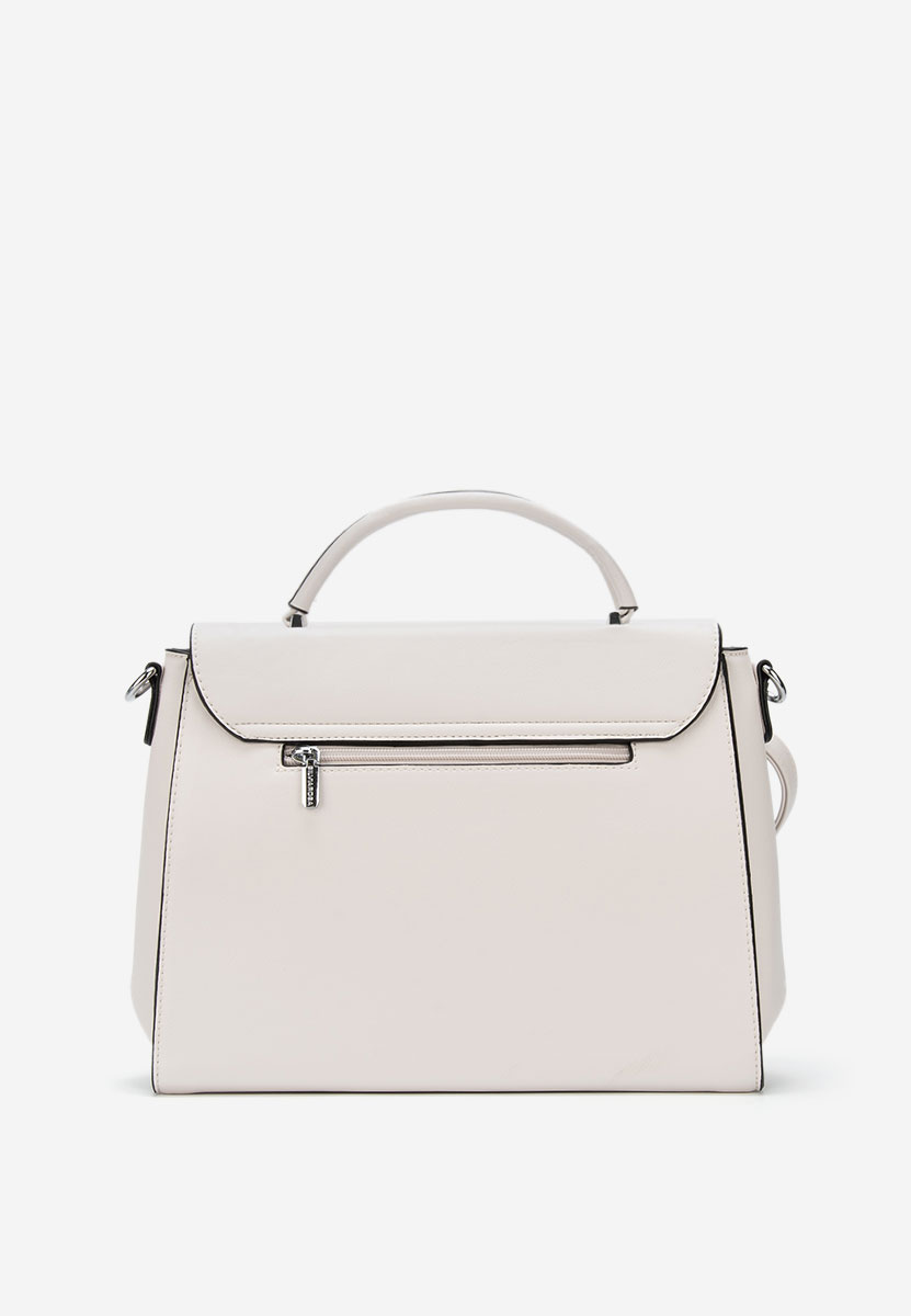 Τσάντα ωμου Silvia Rosa 5963 ασπρη ελεφαντοδοντο