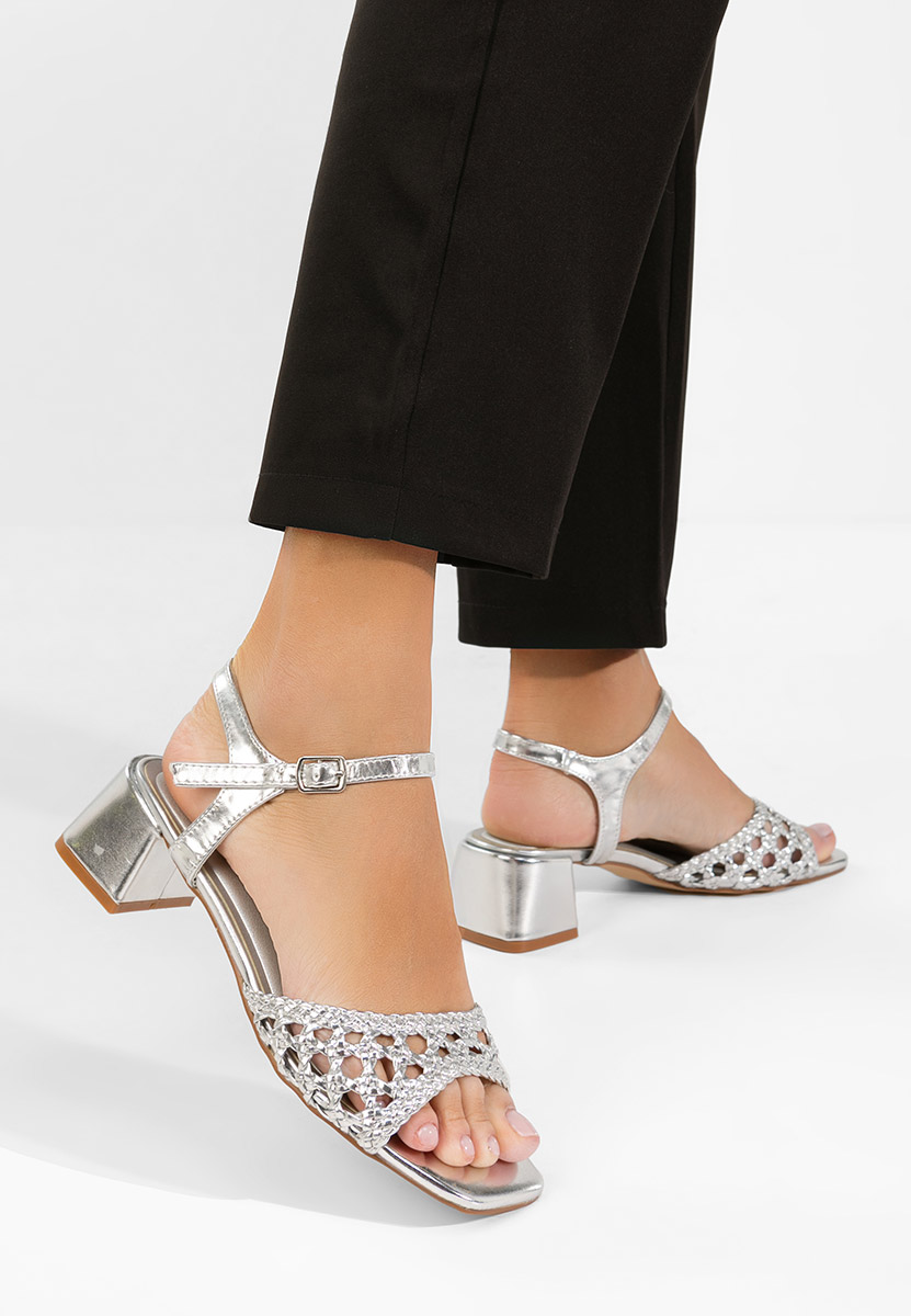 Πέδιλα με χοντρο τακουνι Gentalya ασιμι