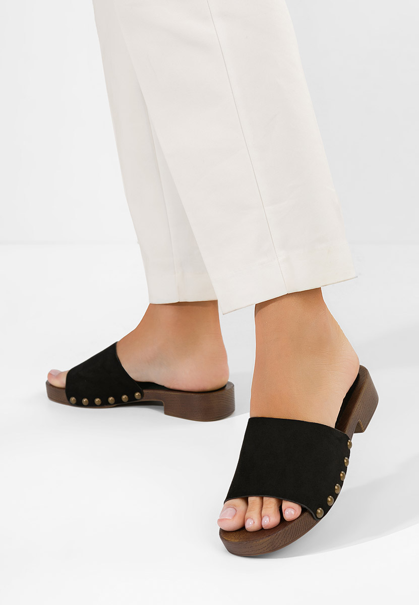 Παντόφλες γυναικειεσ Syndi μαύρα