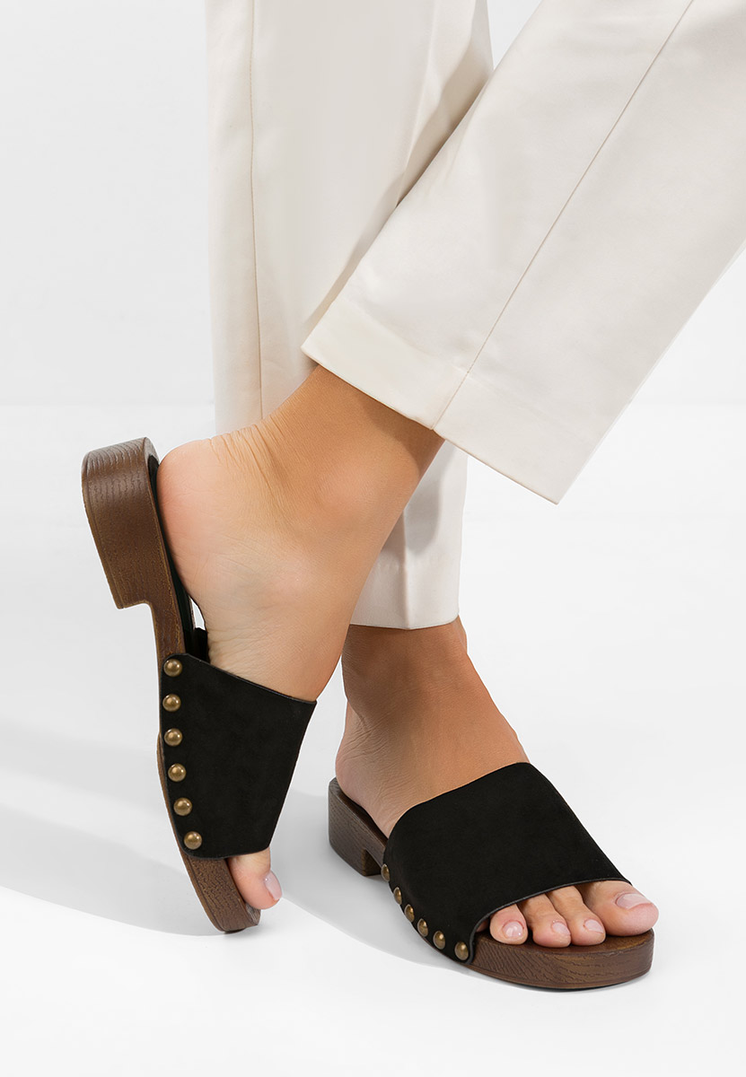 Παντόφλες γυναικειεσ Syndi μαύρα