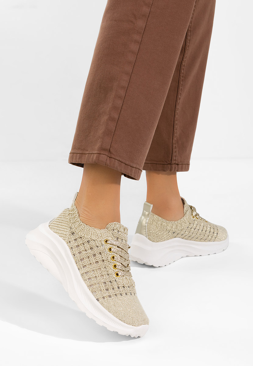 Sneakers γυναικεια Valeia χρυσο