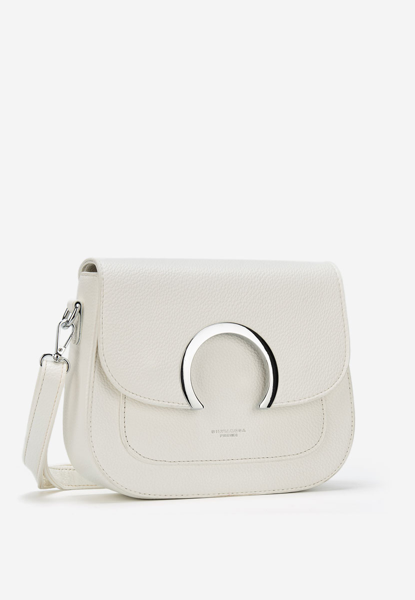 Τσάντα ωμου Silvia Rosa 25J511 ασπρη ελεφαντοδοντο