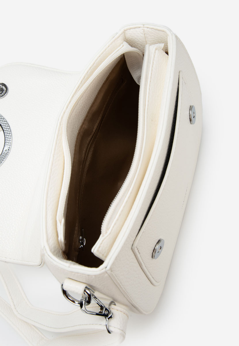 Τσάντα ωμου Silvia Rosa 25J511 ασπρη ελεφαντοδοντο