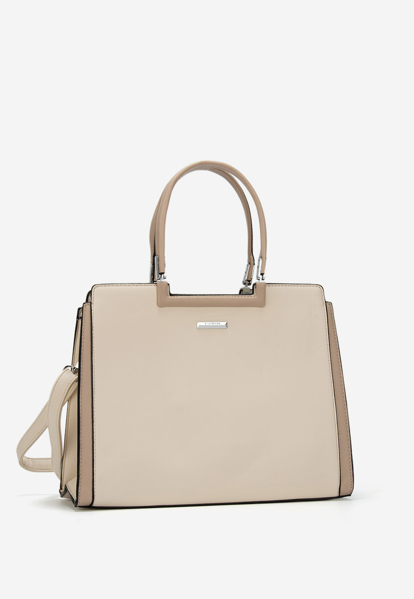 Τσάντα Χεριού Silvia Rosa 8166 ασπρη ελεφαντοδοντο