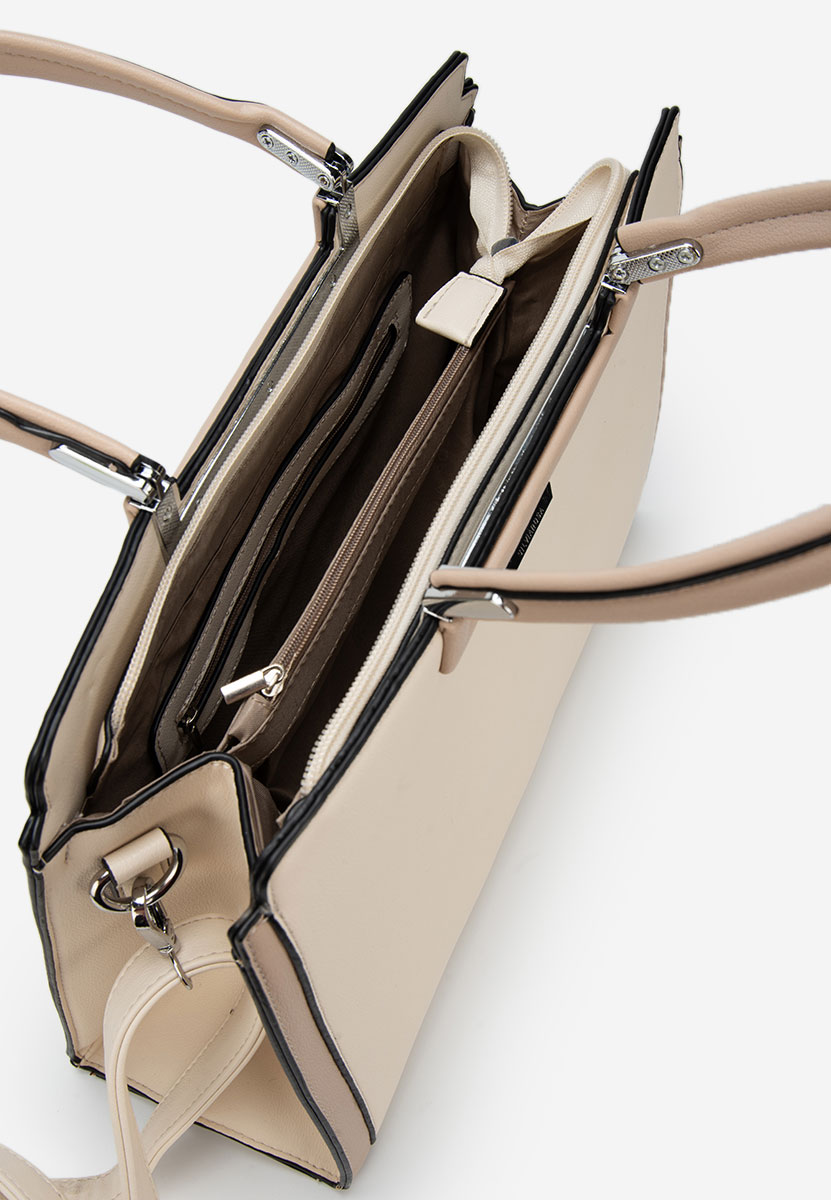 Τσάντα Χεριού Silvia Rosa 8166 ασπρη ελεφαντοδοντο