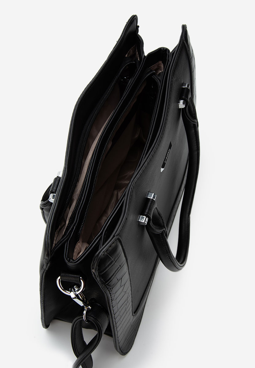 Τσάντα office Silvia Rosa 8045 Μαύρα