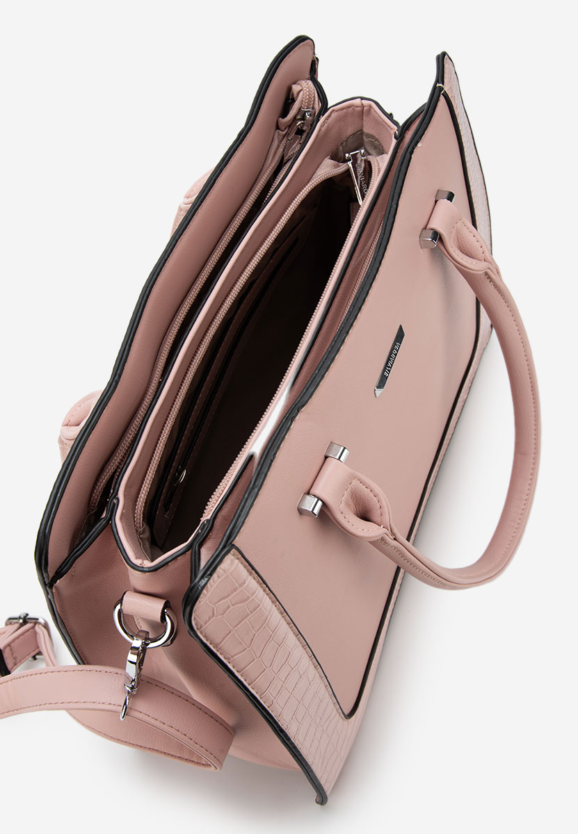 Τσάντα office Silvia Rosa 8045 ροζ