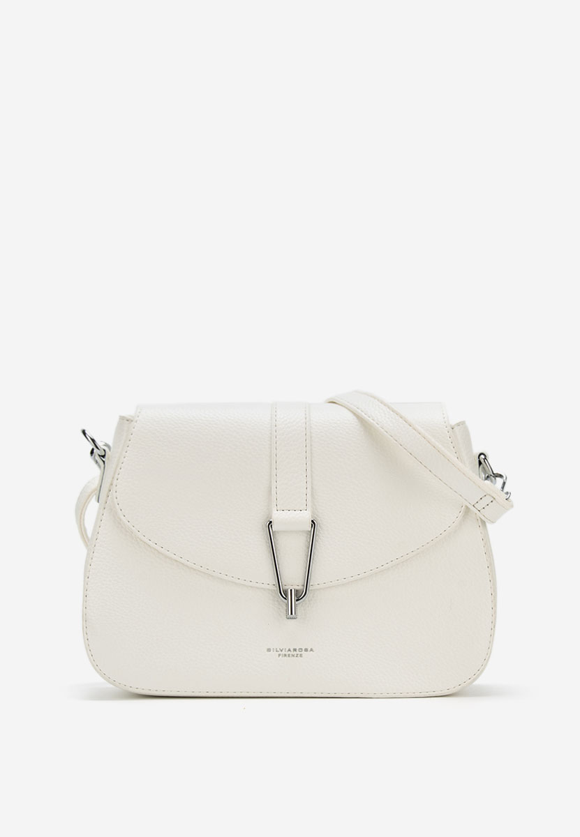 Τσάντα ωμου Silvia Rosa 25J510 ασπρη ελεφαντοδοντο