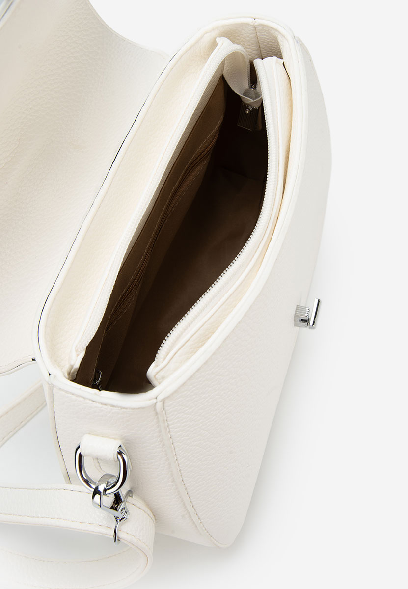 Τσάντα ωμου Silvia Rosa 25J510 ασπρη ελεφαντοδοντο