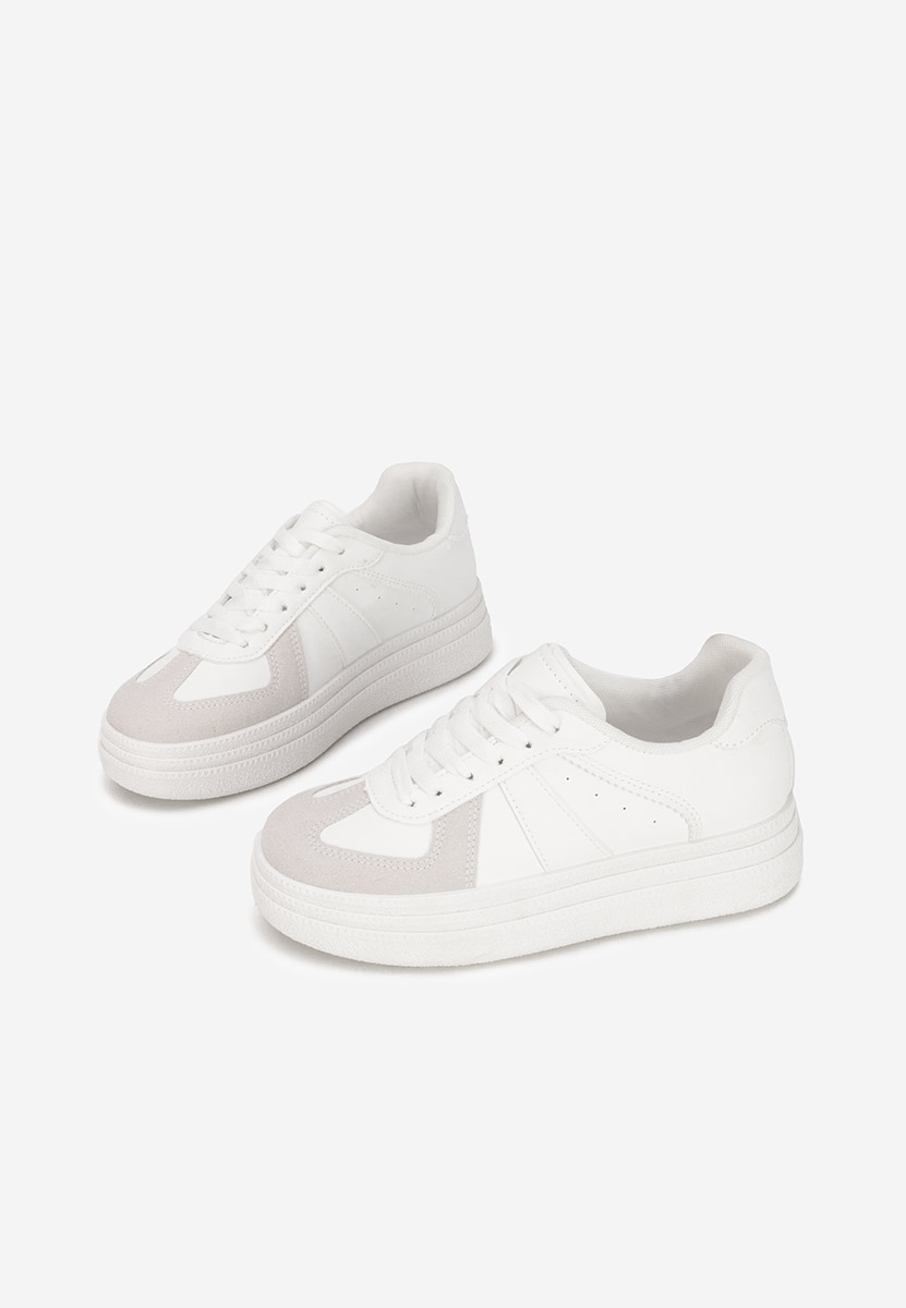 Sneakers με πλατφόρμα Serinia λευκά