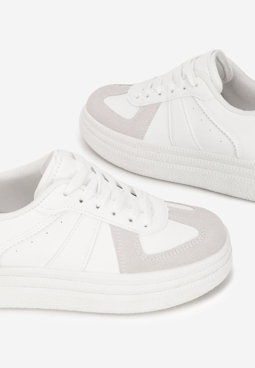 Sneakers με πλατφόρμα Serinia λευκά