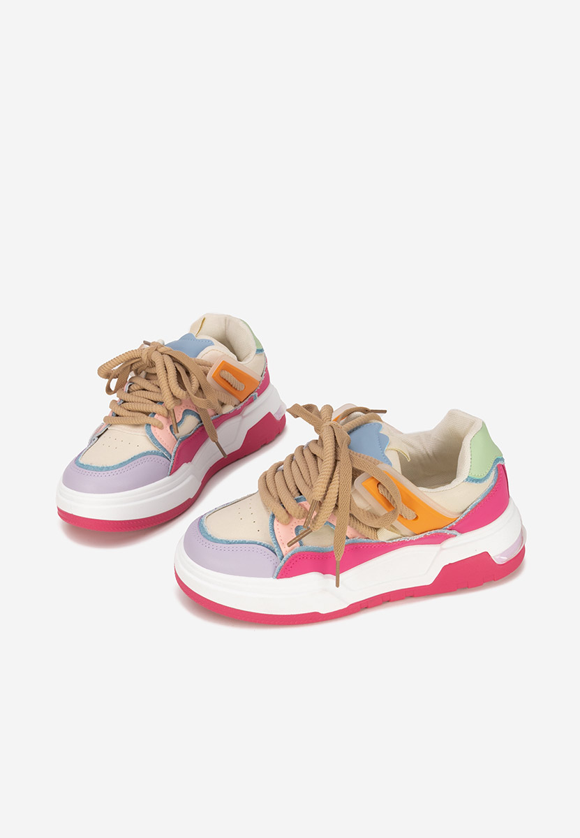 Sneakers με πλατφόρμα Cinzela φούξια