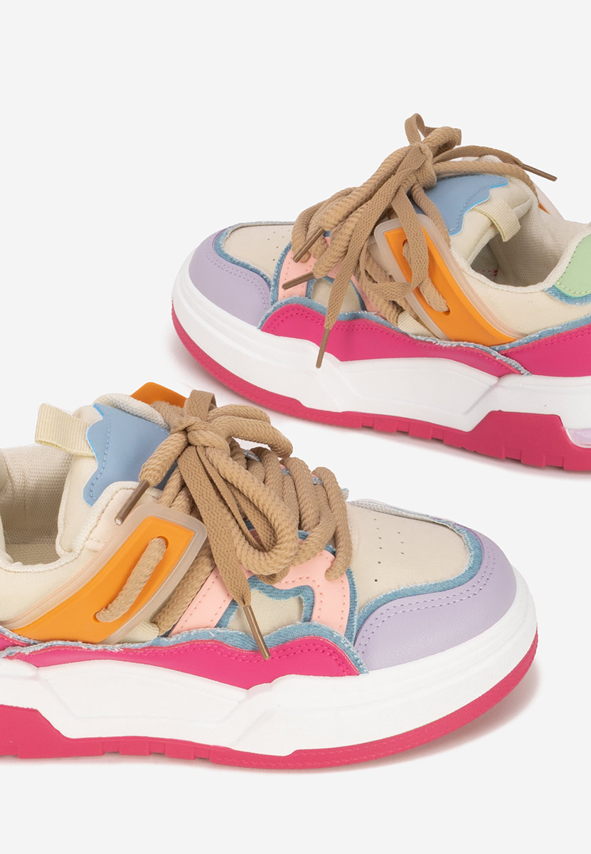 Sneakers με πλατφόρμα Cinzela φούξια